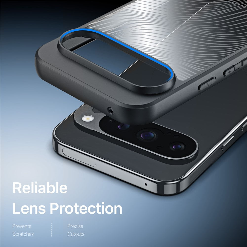 For Google Pixel 10 Pro / Google Pixel 10 Case TPU+PC Matte Phone Cover (REACH Certification) - Black