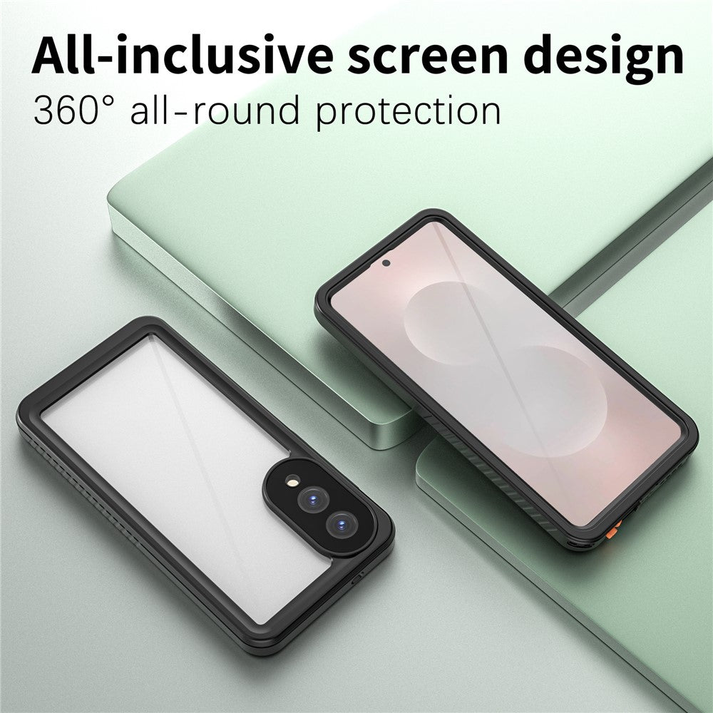 For Samsung Galaxy S25 Edge Case IP68 Phone Cover - Black