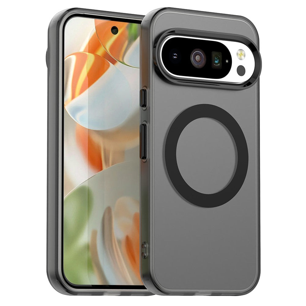 For Google Pixel 10 / 10 Pro Magnetic Case Anti Drop Hybrid Phone Back Cover - Black