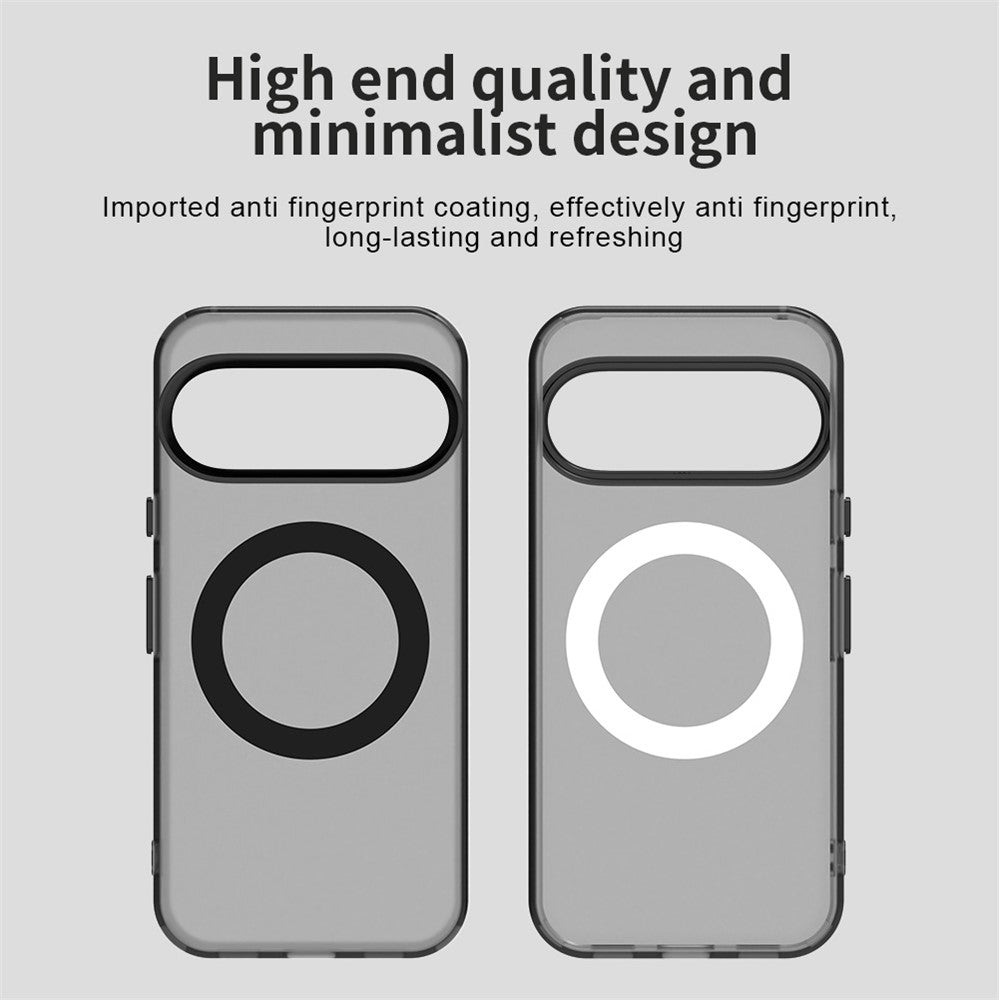 For Google Pixel 10 / 10 Pro Magnetic Case Anti Drop Hybrid Phone Back Cover - Black