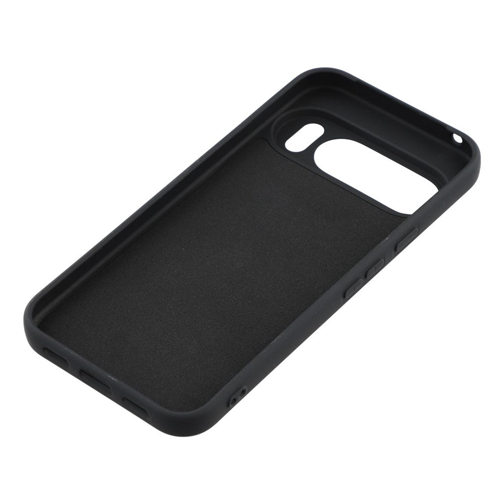 For Google Pixel 10 / Pixel 10 Pro TPU Case Soft Fiber Lining Protective surface Phone Cover - Black