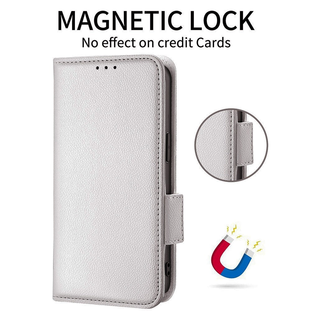 For OnePlus Nord 5 5G / Ace 5 Ultra 5G Case with Wrist Strap Litchi Texture PU Leather Wallet Phone Cover - White