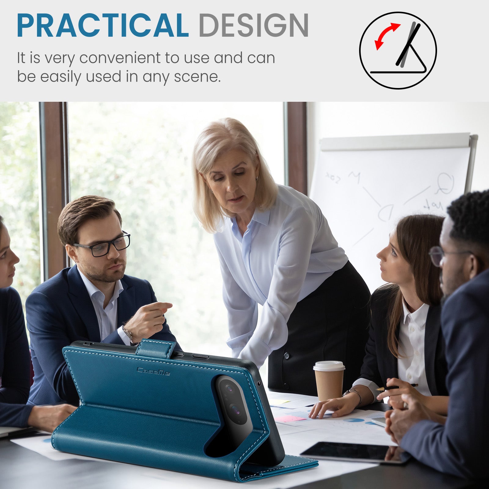 For Google Pixel 10 Pro / 10 / 9 Pro / 9 Case Series Leather Wallet Stand Phone Cover - Blue