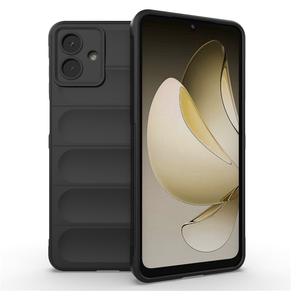 For Samsung Galaxy A07 4G Case Soft TPU Rugged Phone Back Cover - Black