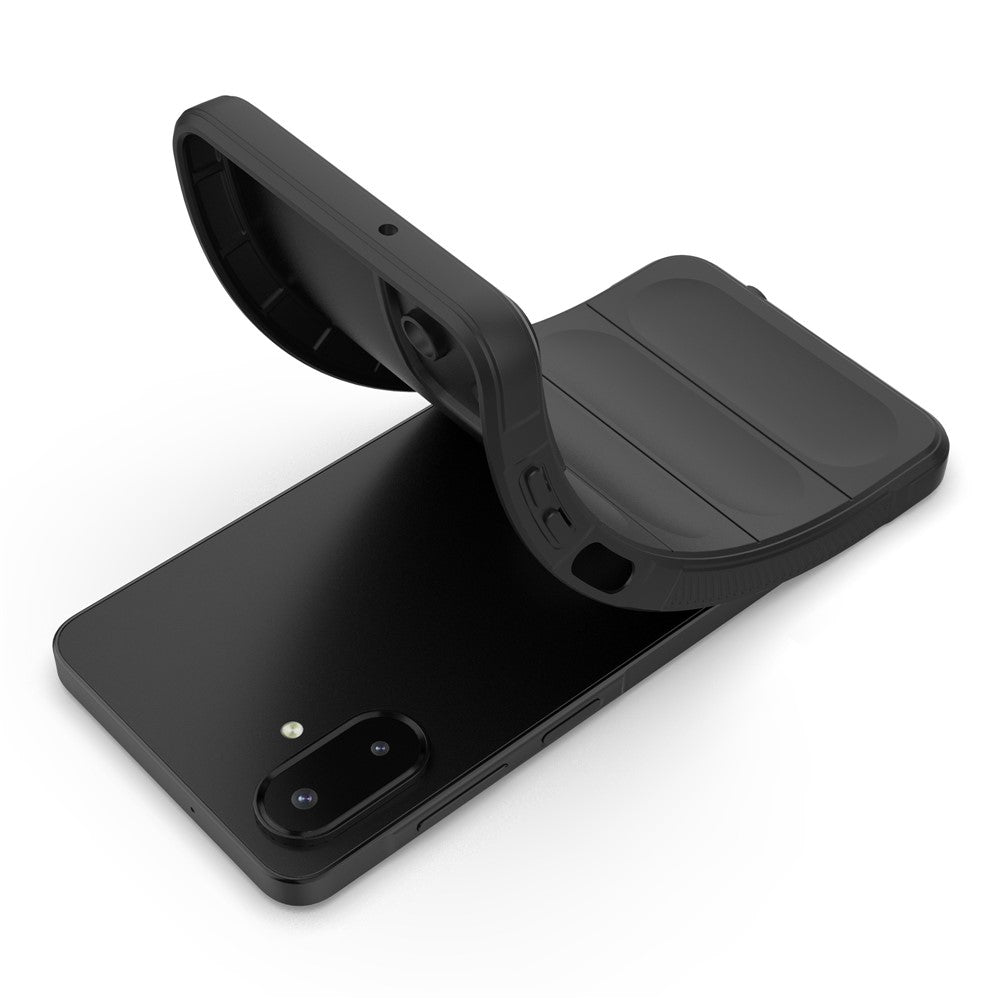 For Samsung Galaxy A07 4G Case Soft TPU Rugged Phone Back Cover - Black