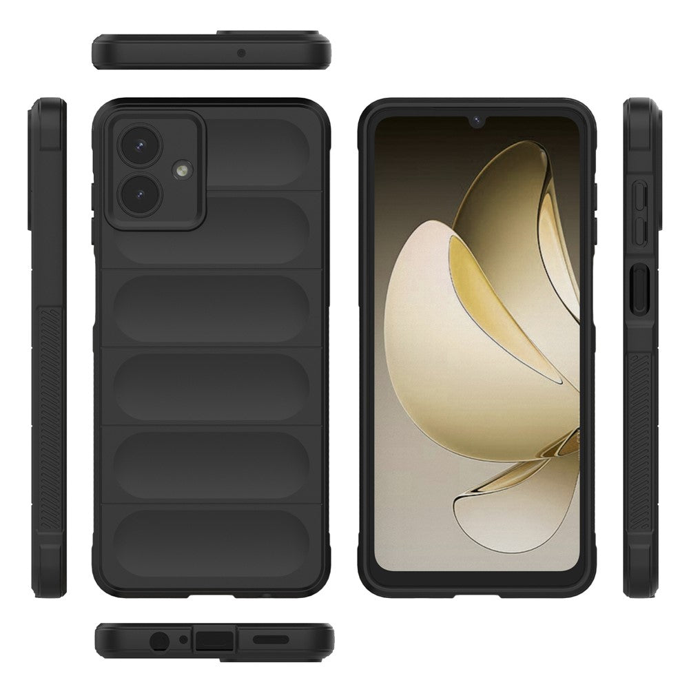 For Samsung Galaxy A07 4G Case Soft TPU Rugged Phone Back Cover - Black