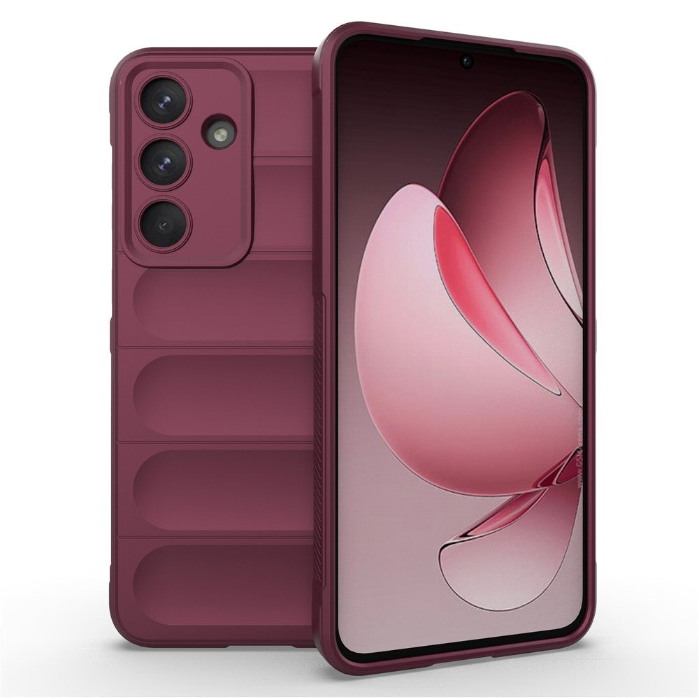 For Samsung Galaxy S25 FE Case Soft TPU Rugged Phone Back Cover - Wine Red