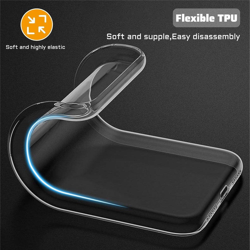 For Samsung Galaxy A17 5G / A17 4G Clear TPU Protective surface Phone Case + 2.5D Arc Edge Screen Protector