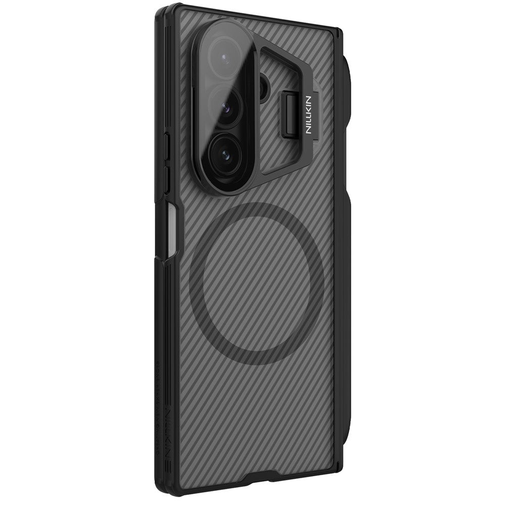 For Samsung Galaxy Z Fold7 5G Case with Stylus Pen Clear Camera Lid PC Phone Cover