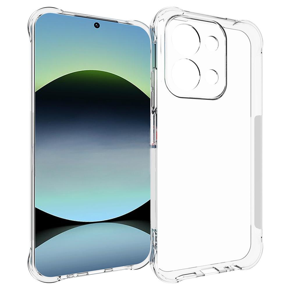 For Xiaomi Redmi 15C 5G (EU) (173mm) / 15C 4G (EU) (173mm) Clear TPU Case 2.0mm Phone Back Cover - Transparent