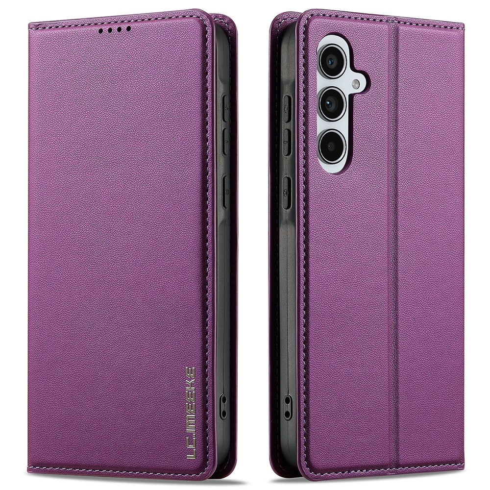 for Samsung Galaxy A17 5G / A17 4G Case PU Leather Wallet Stand Protective Phone Cover - Purple