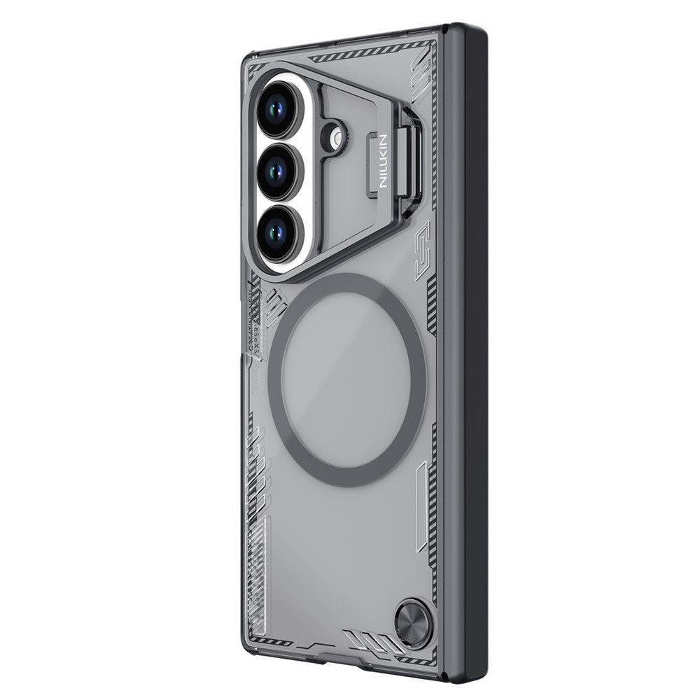 Iceblade CamProp For Samsung Galaxy Z Fold7 5G Magnetic Case Lens Frame Kickstand PC + TPU Phone Cover - Black