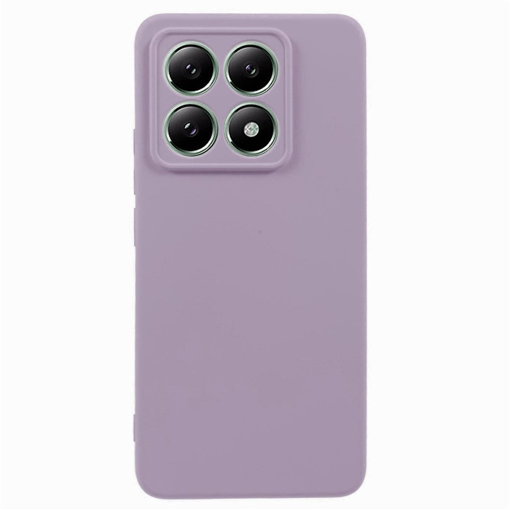 For Xiaomi 14T Pro Case Precise Cutouts TPU Fiber Lining Phone Cover - Purple