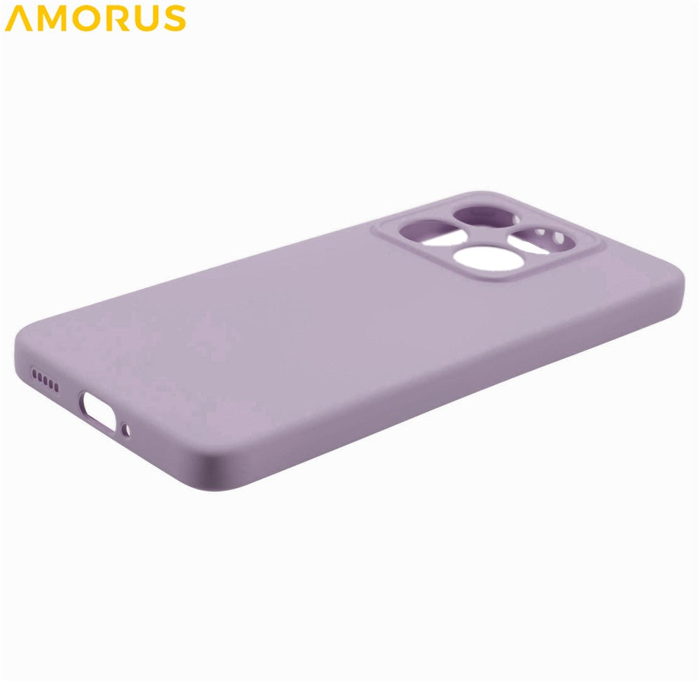 For Xiaomi 14T Pro Case Precise Cutouts TPU Fiber Lining Phone Cover - Purple
