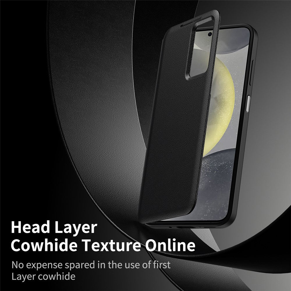 For Samsung Galaxy A17 4G / 5G Case with Card Holder Smart View Window Leather Phone Cover - Black