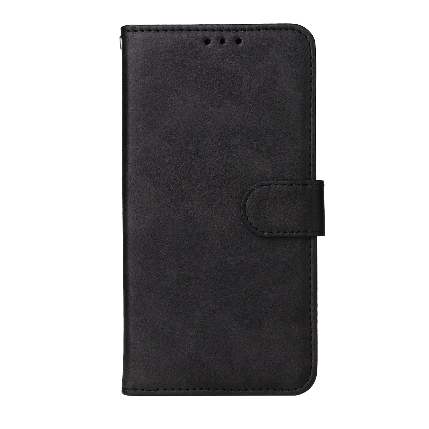 For Honor X5c Plus 4G Case Wallet PU Leather Folio Flip Phone Cover - Black