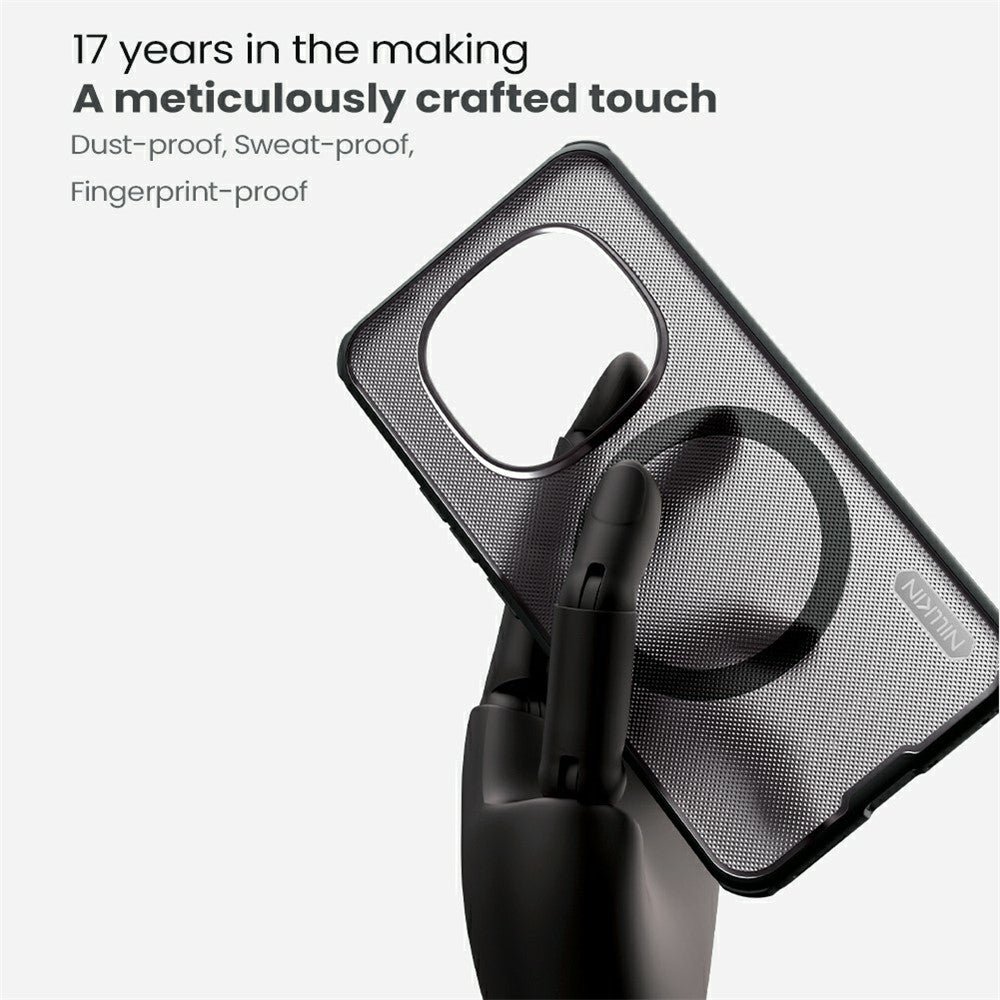 Super Frosted Shield Pro for Xiaomi Redmi Note 15 Pro+ 5G (Global) Magnetic Case Matte PC TPU Clear Black Phone Back Cover