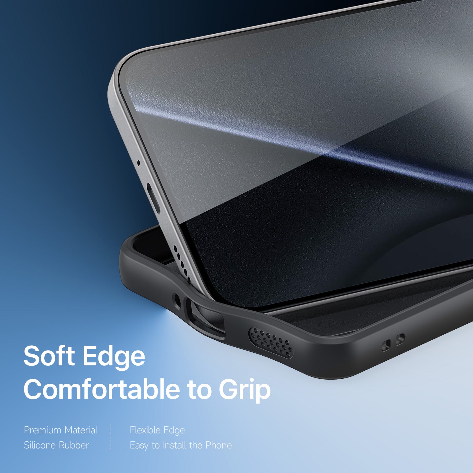 For Xiaomi 15T Pro Case TPU+PC Matte Phone Cover (REACH Certification) - Black