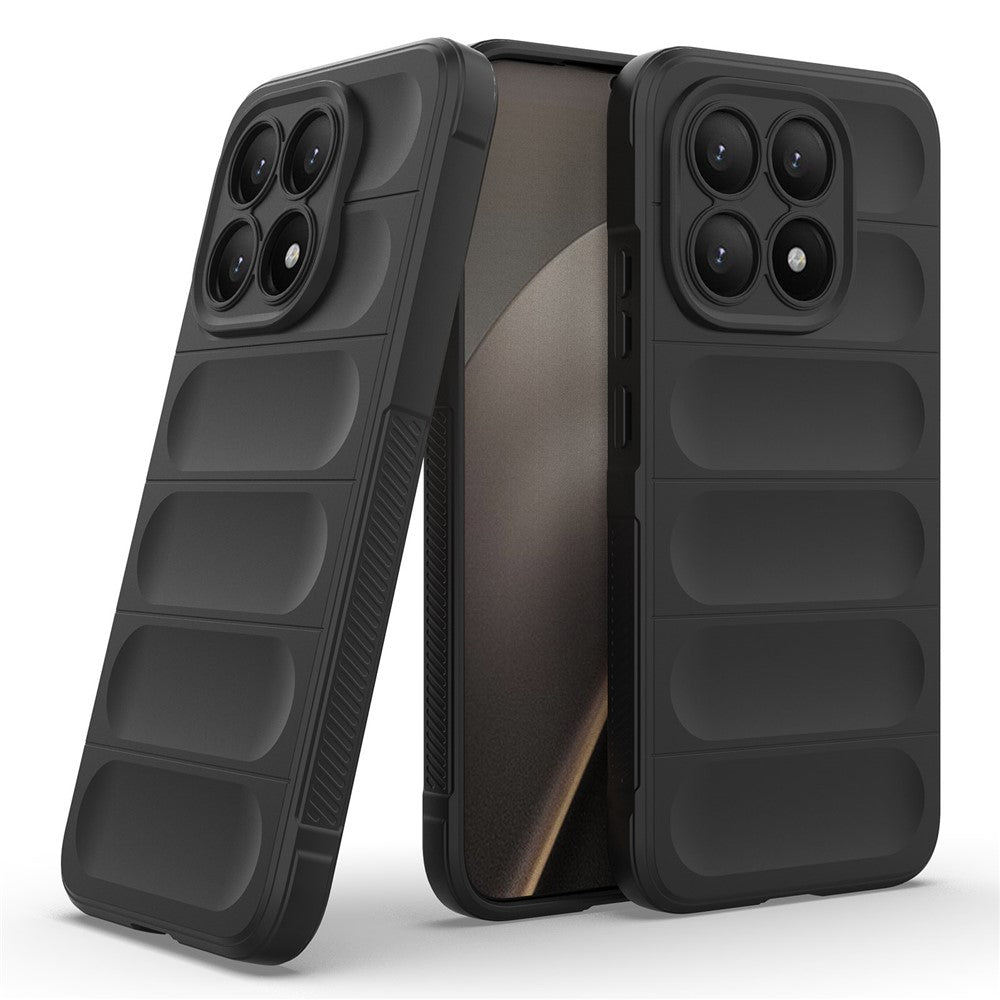 For Xiaomi 15T Case Soft TPU Rugged Phone Back Cover - Black