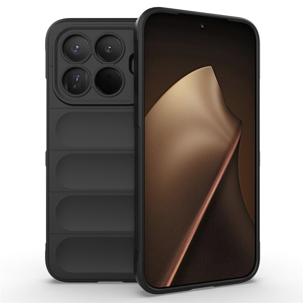 For Xiaomi 15T Pro Case Soft TPU Rugged Phone Back Cover - Black