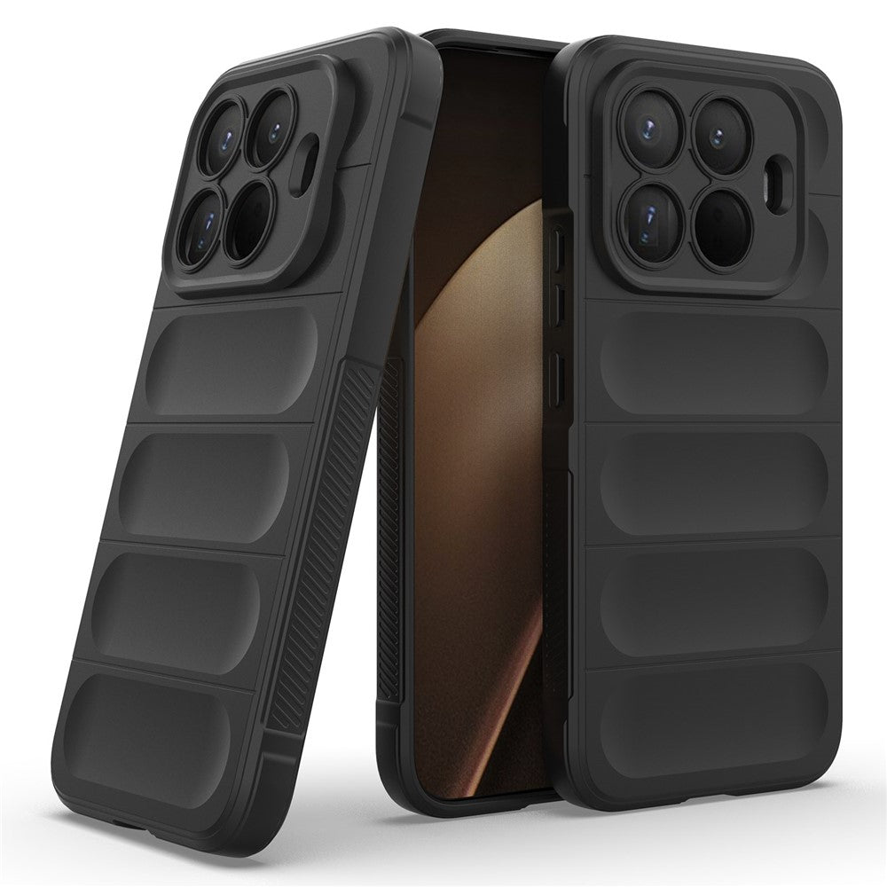 For Xiaomi 15T Pro Case Soft TPU Rugged Phone Back Cover - Black