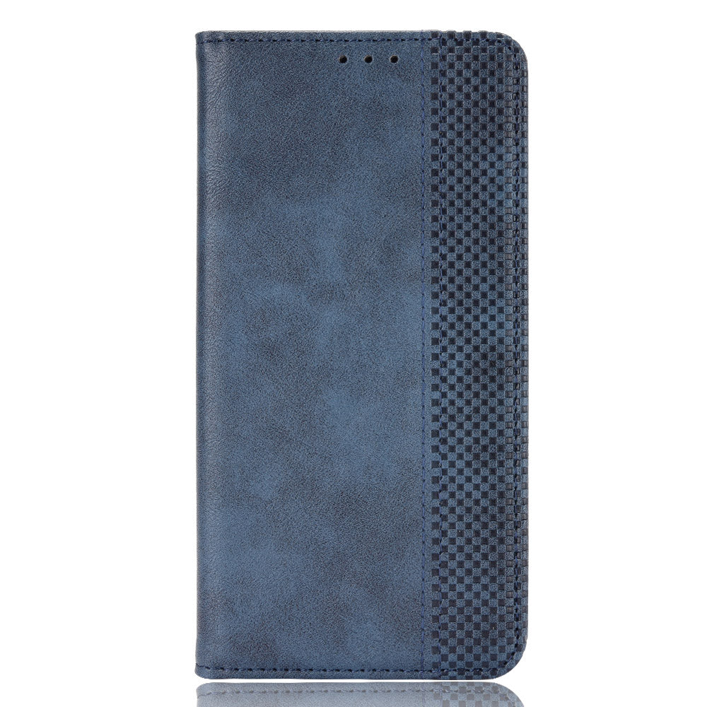 For OnePlus 15 5G Leather Case Wallet Stand Retro Texture Phone Cover - Blue