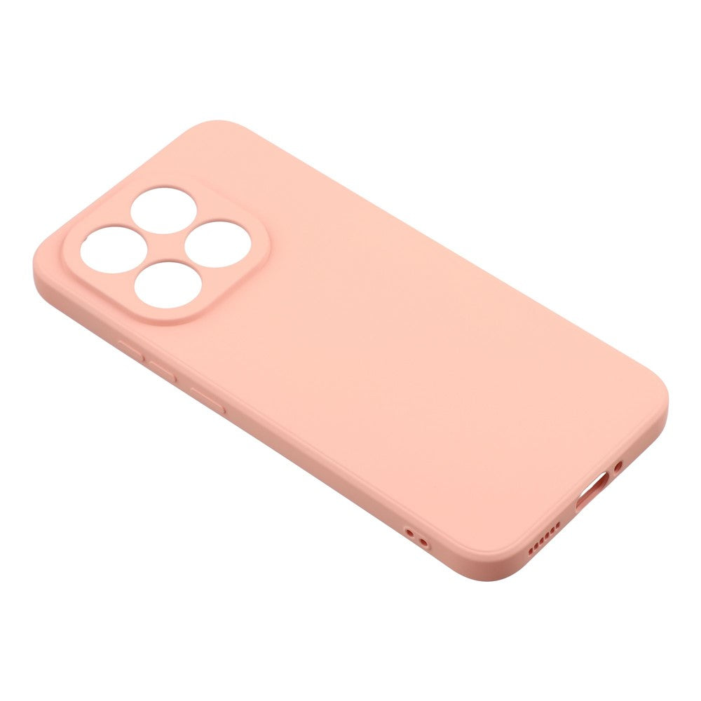For Xiaomi 15T Case TPU Back Soft Protective surface Fiber Lining Phone Cover - Pink