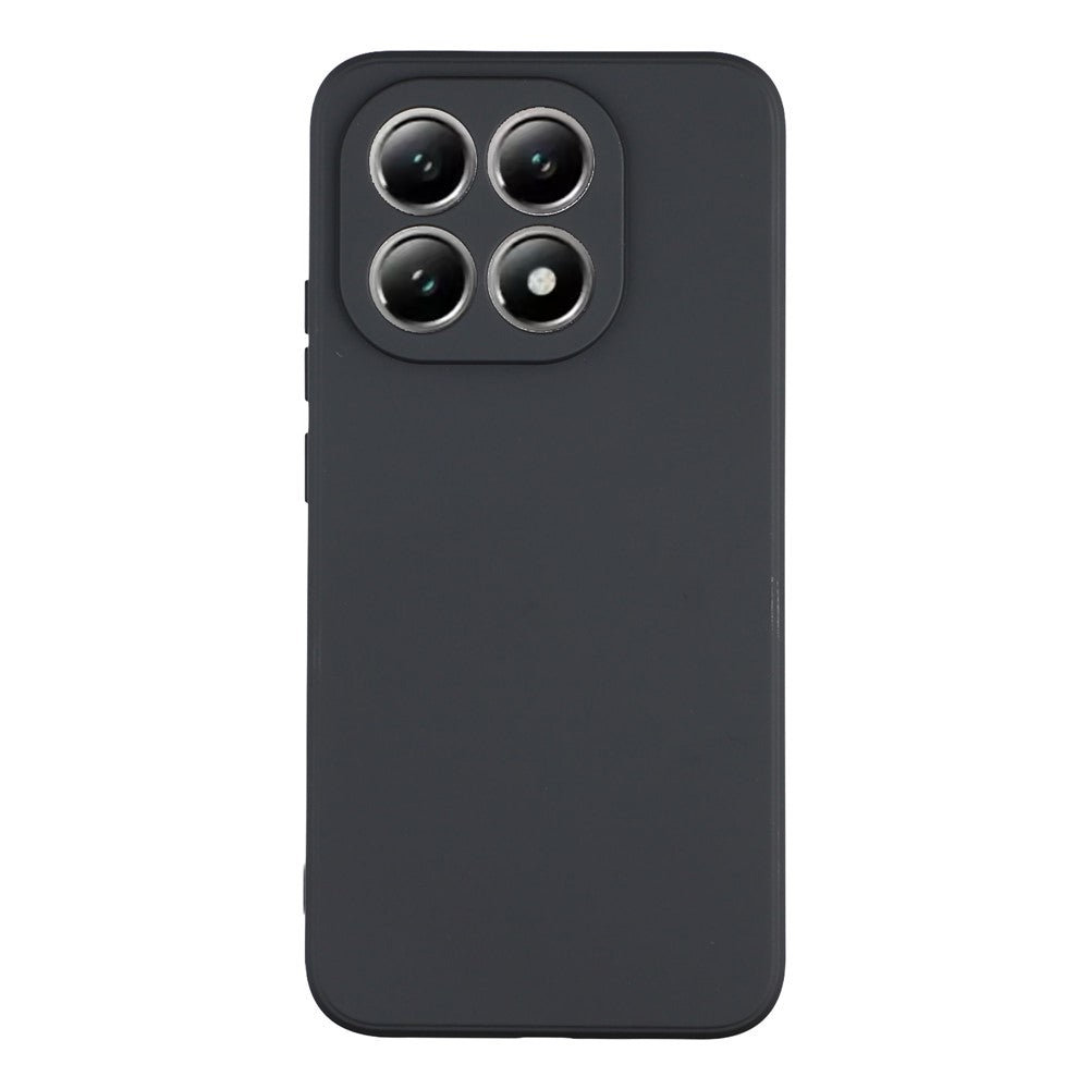 For Xiaomi 15T Case TPU Back Soft Protective surface Fiber Lining Phone Cover - Black