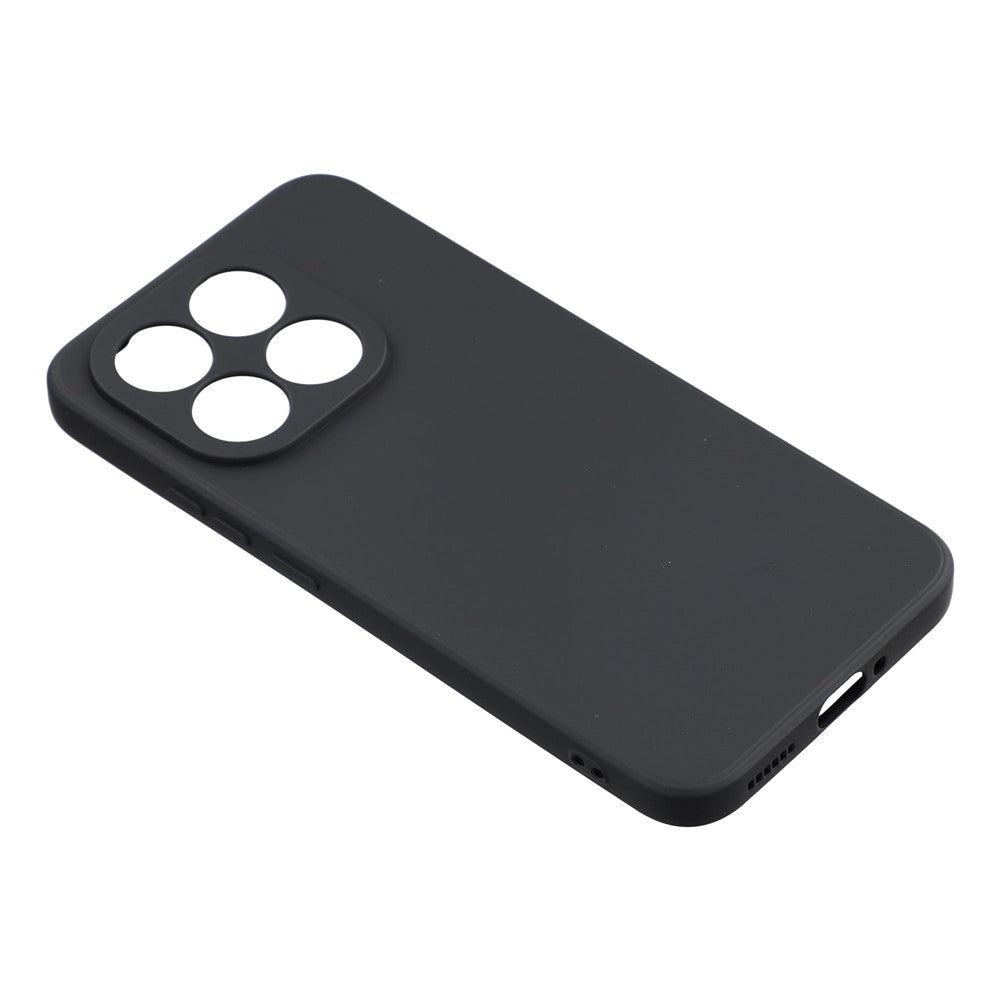 For Xiaomi 15T Case TPU Back Soft Protective surface Fiber Lining Phone Cover - Black