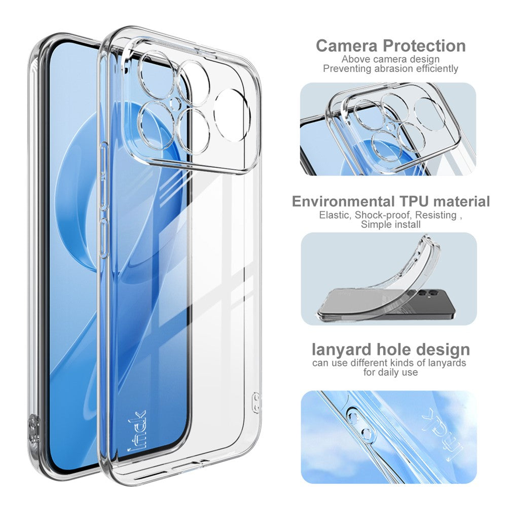 For Xiaomi Redmi K90 Pro Max 5G / Poco F8 Ultra Transparent TPU Phone Case Protective Phone Cover