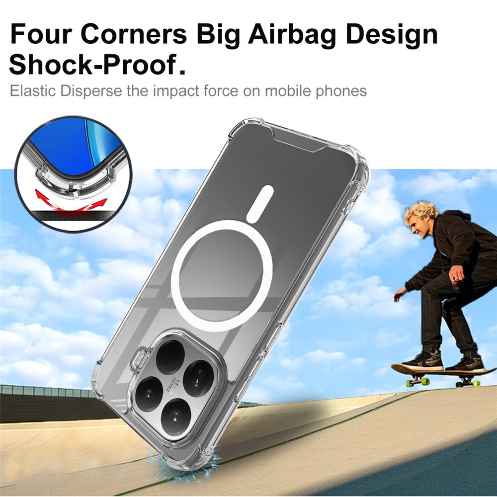 For Xiaomi 15T Pro Magnetic Case PC + TPU Protective Phone Back Cover