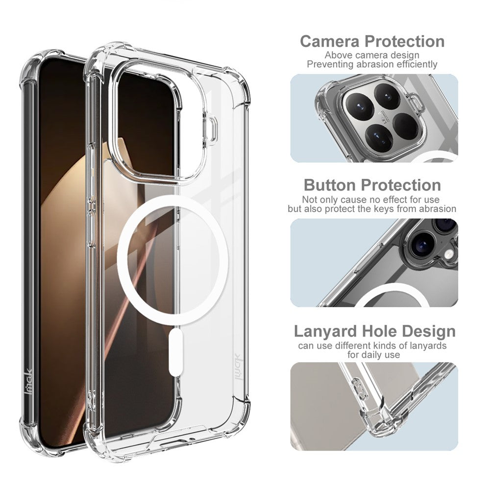 For Xiaomi 15T Pro Magnetic Case PC + TPU Protective Phone Back Cover