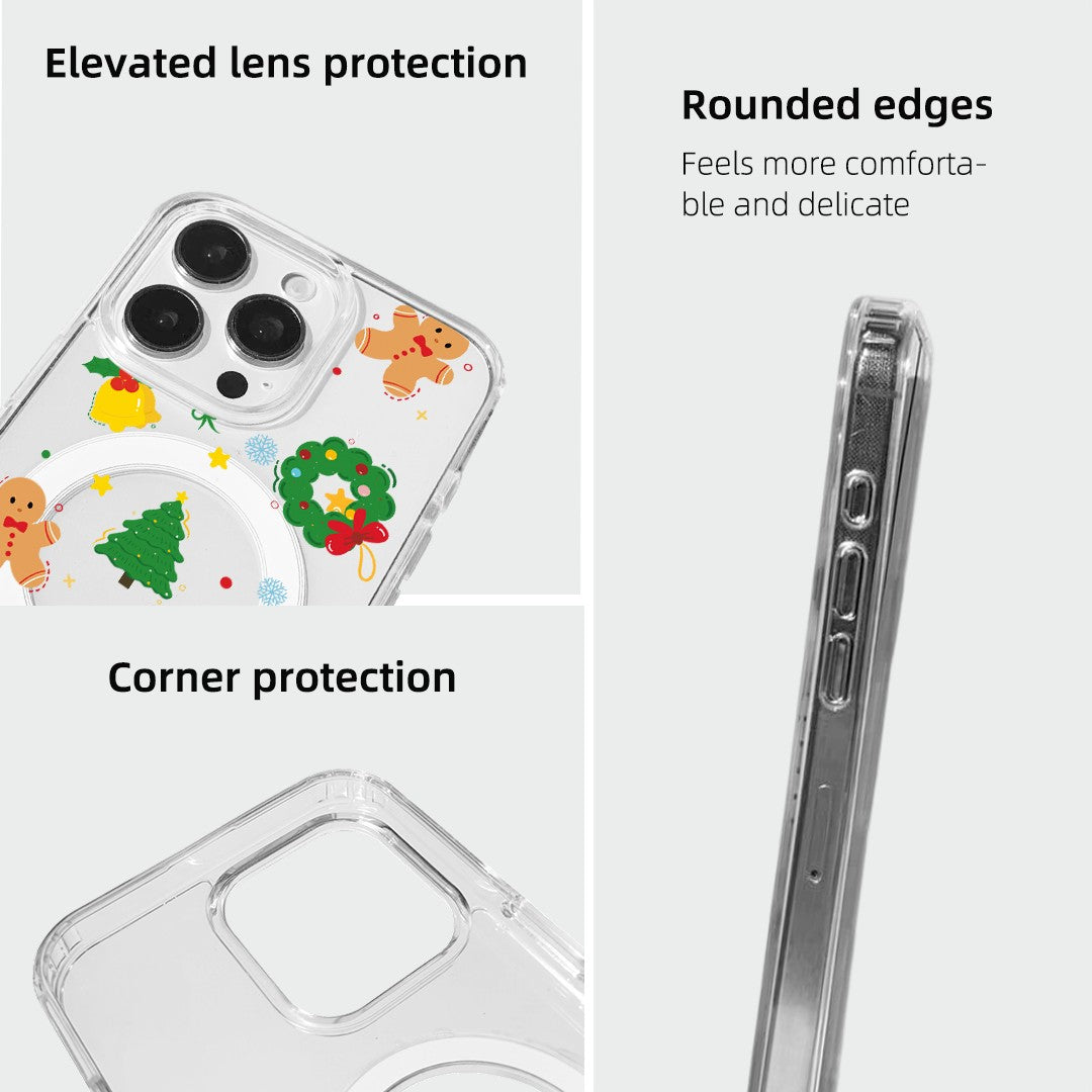 For iPhone 14 Pro Case Clear Edge TPU + Acrylic Cover - 