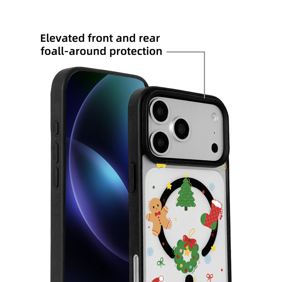 For iPhone 17 Pro Max Magnetic Case TPU + Acrylic Cover - 