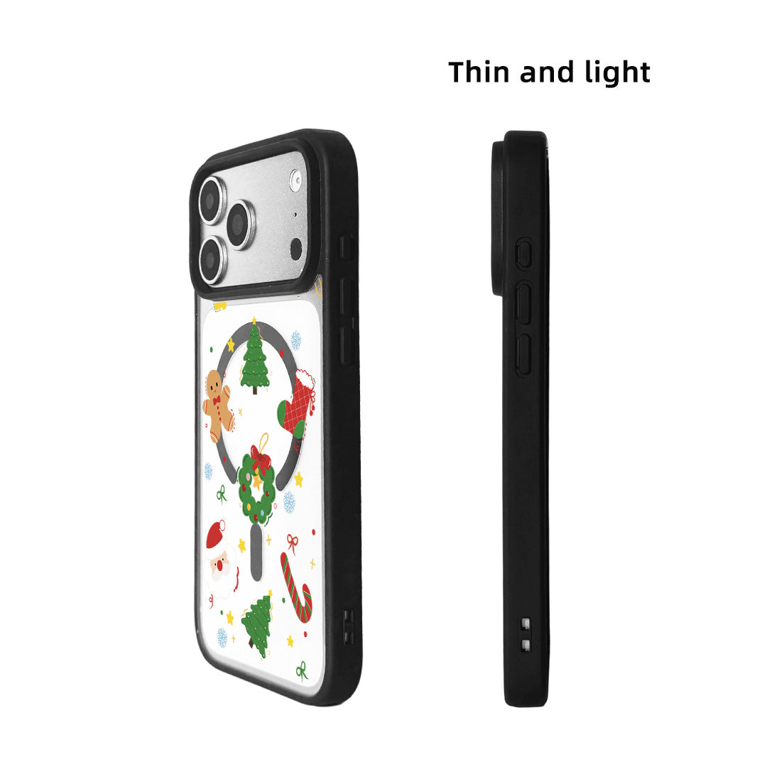 For iPhone 17 Pro Max Magnetic Case TPU + Acrylic Cover - 