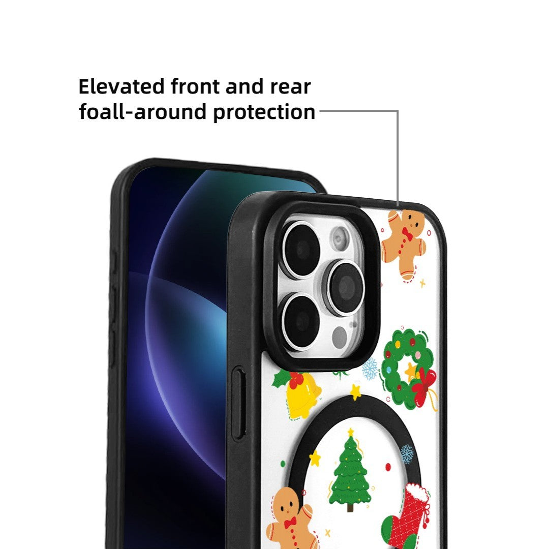 For iPhone 15 Pro Max Magnetic Case TPU + Acrylic Cover - 