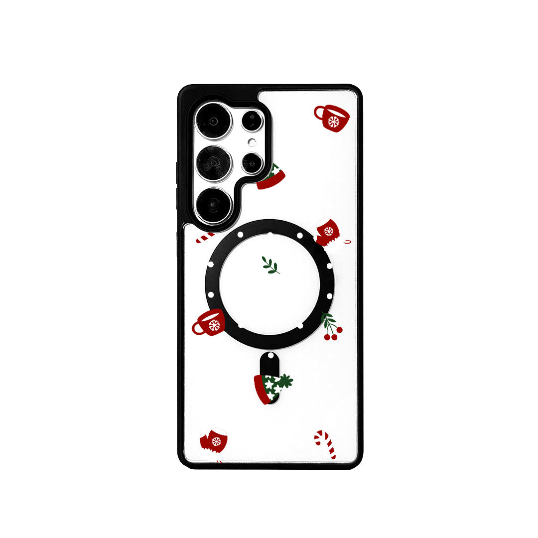 For Samsung Galaxy S25 Ultra Magnetic Case TPU + Acrylic Cover - Season