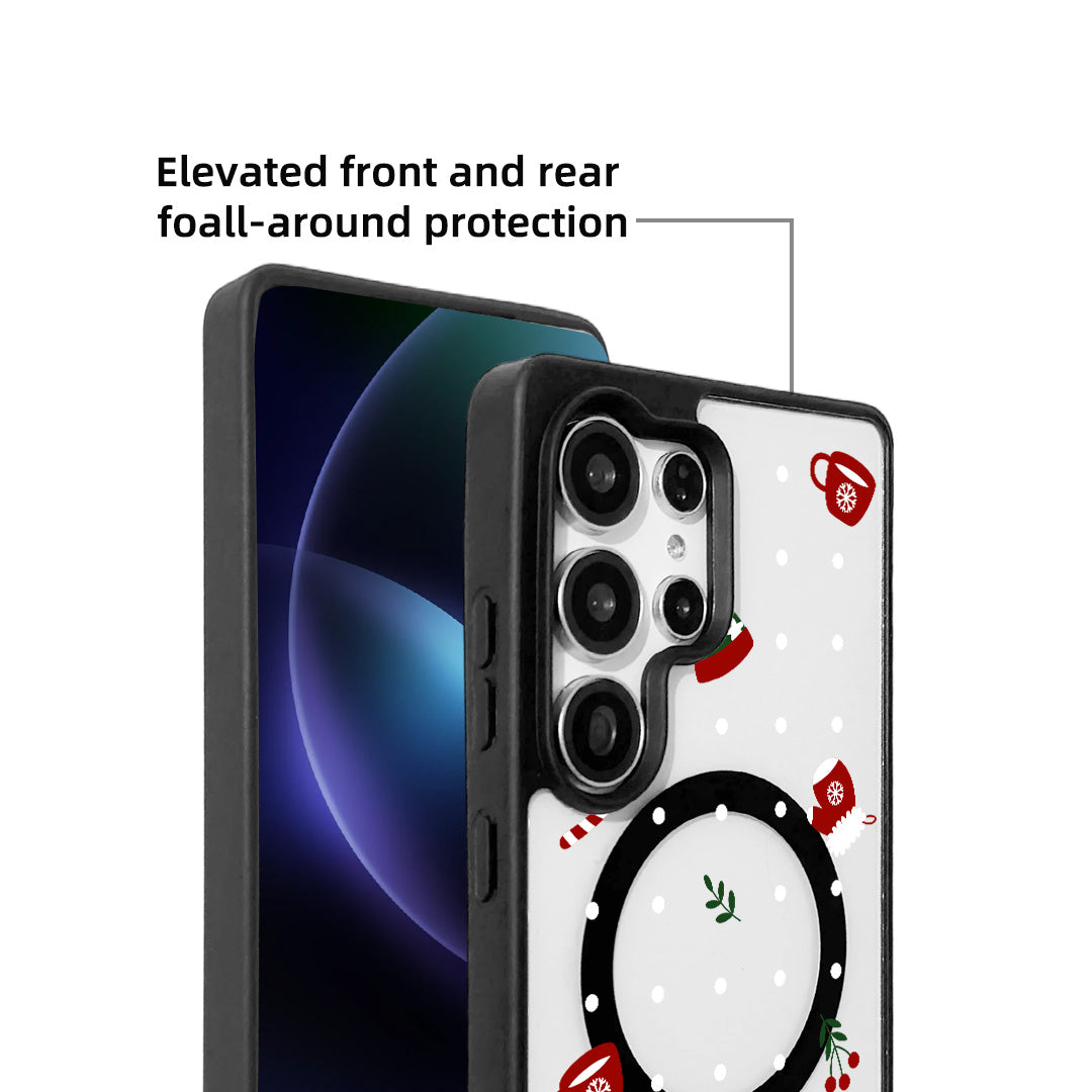 For Samsung Galaxy S25 Ultra Magnetic Case TPU + Acrylic Cover - Season