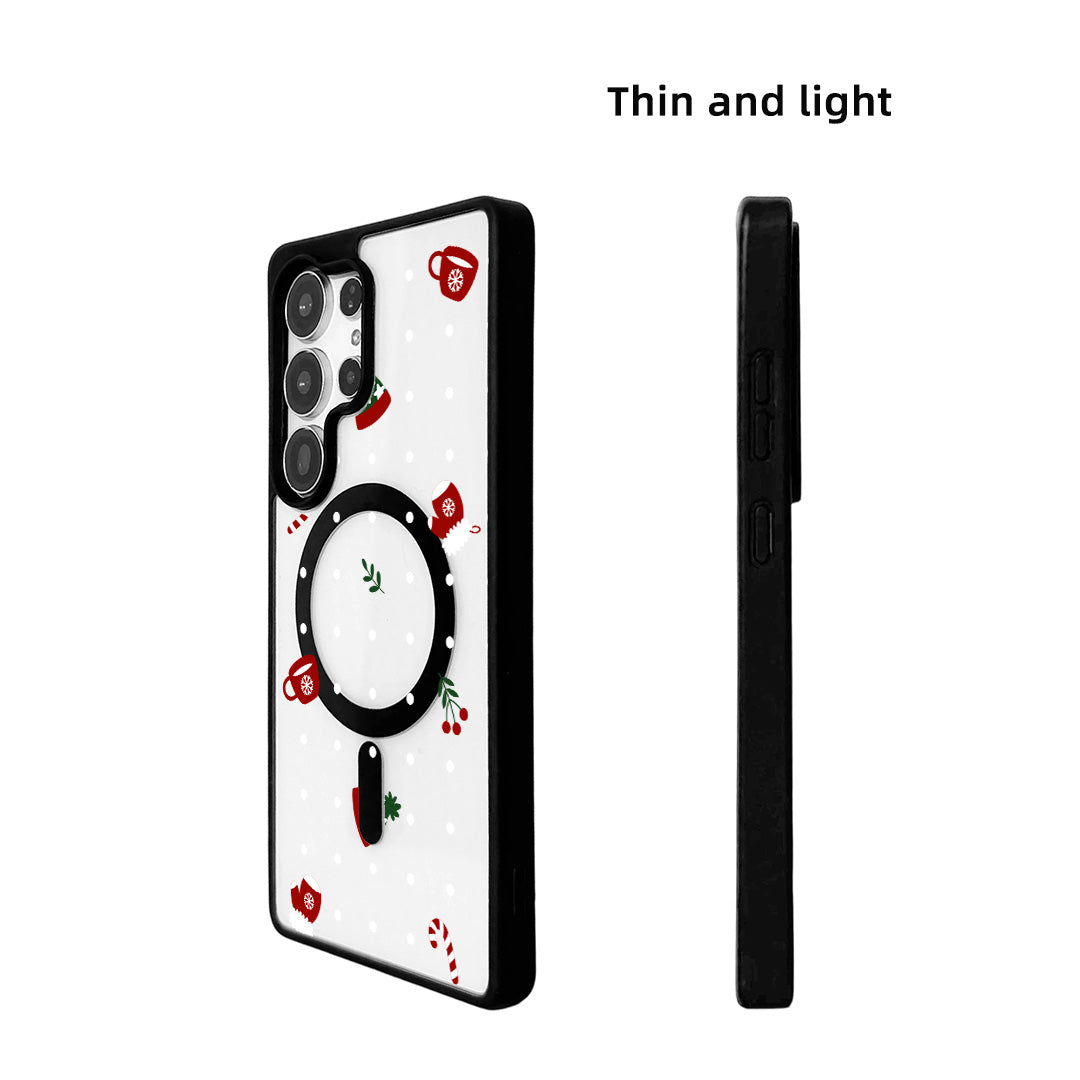 For Samsung Galaxy S25 Ultra Magnetic Case TPU + Acrylic Cover - Season