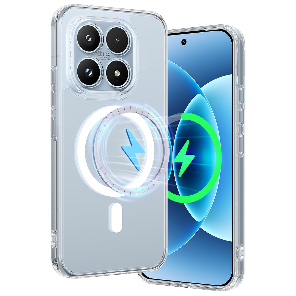 For Xiaomi 17 Clear Phone Case Magnetic Case TPU+Acrylic Back Cover - Clear