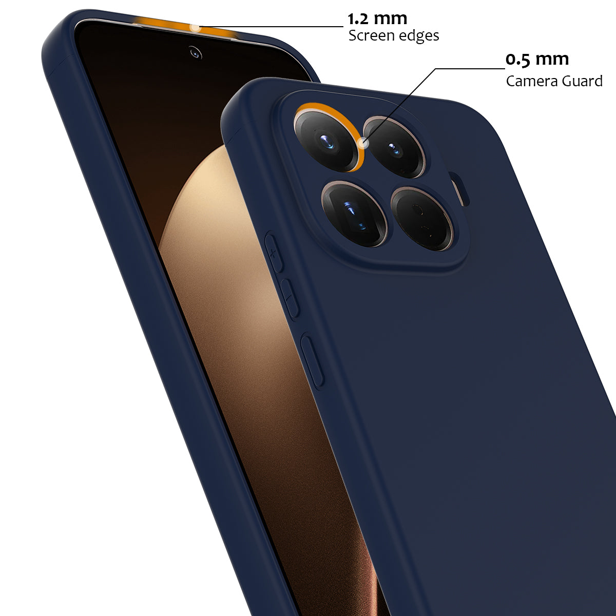 For Xiaomi 15T Pro Magnetic Case Liquid Silicone Phone Cover - Dark Blue