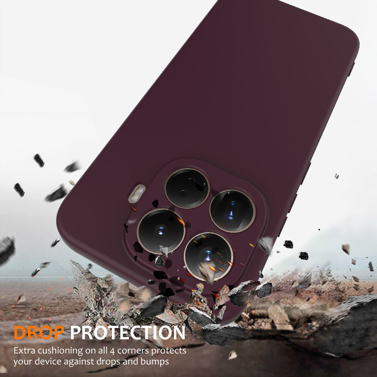 For Xiaomi 15T Pro Magnetic Case Liquid Silicone Phone Cover - Wine Red