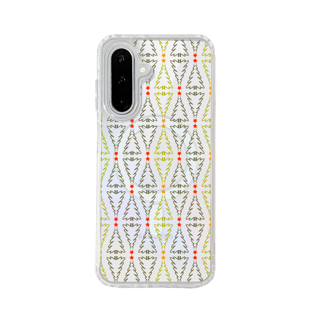 For Samsung Galaxy A15 4G / Galaxy A15 5G Case Clear Edge TPU + Acrylic Cover Magnetic Case - Starry Tree
