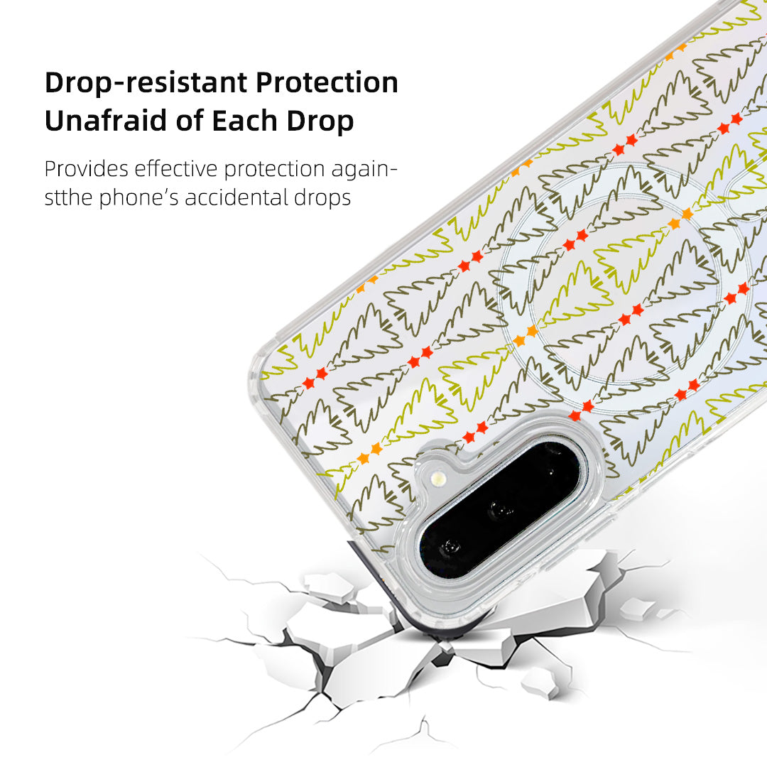 For Samsung Galaxy A15 4G / Galaxy A15 5G Case Clear Edge TPU + Acrylic Cover Magnetic Case - Starry Tree