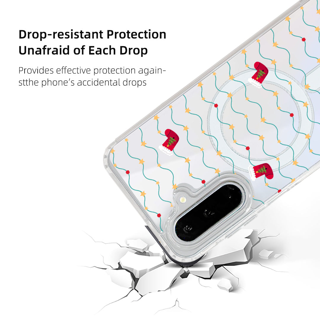 For Samsung Galaxy S25 Case Clear Edge TPU + Acrylic Cover Magnetic Case - Galaxy Stocking