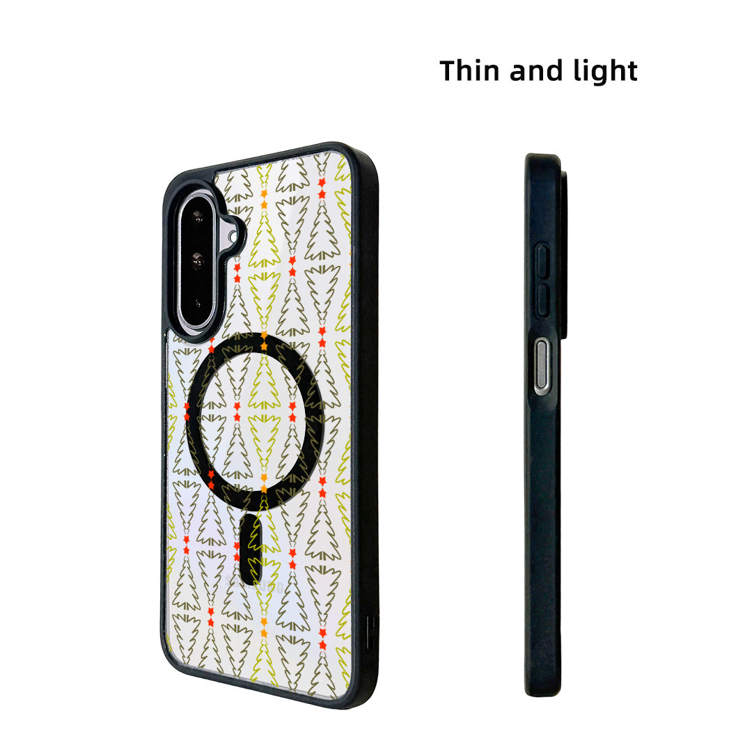 For Samsung Galaxy A56 5G / Galaxy A36 5G Magnetic Case TPU + Acrylic Cover Magnetic Case - Starry Tree