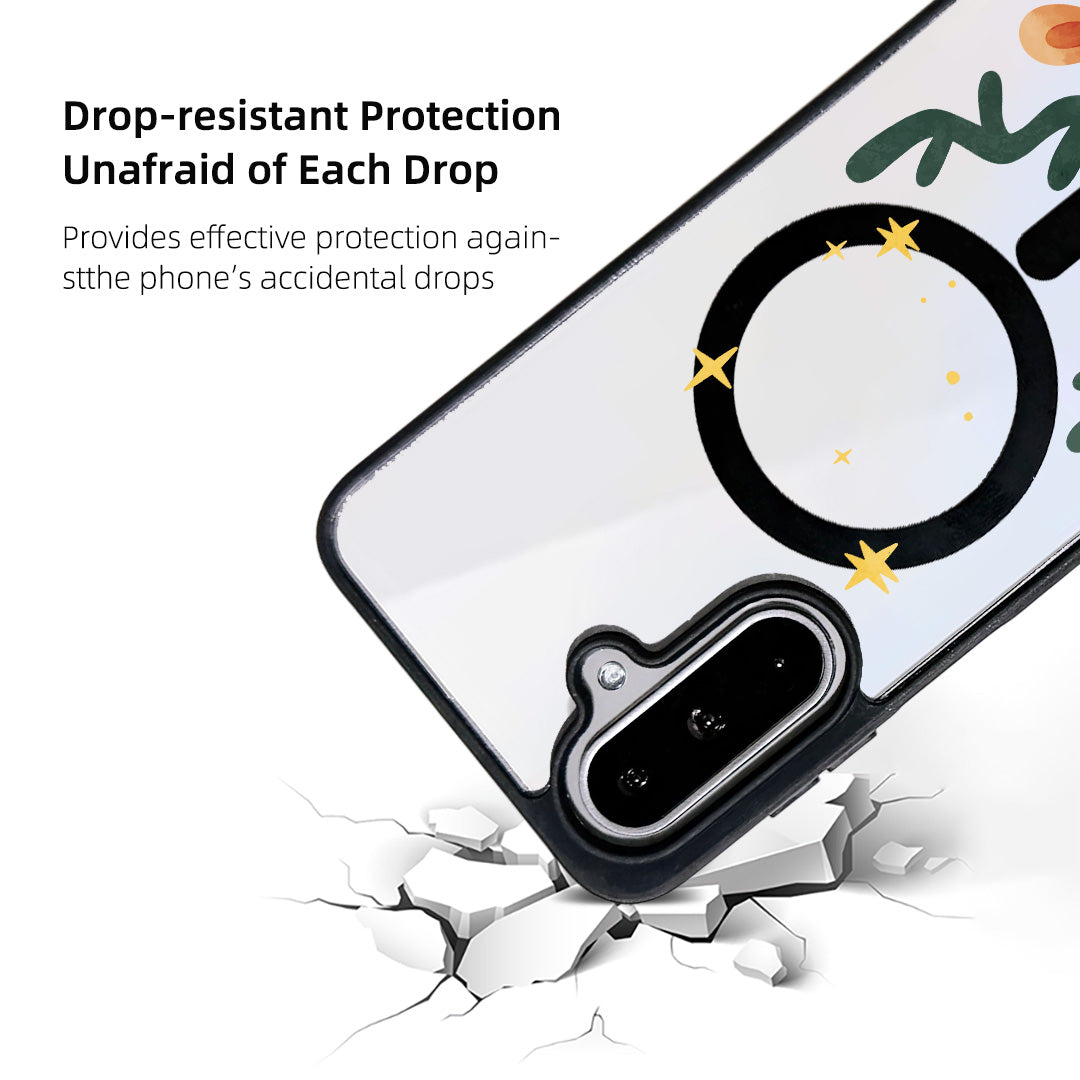 For Samsung Galaxy A15 4G / Galaxy A15 5G Magnetic Case TPU + Acrylic Cover Magnetic Case - Deer Head