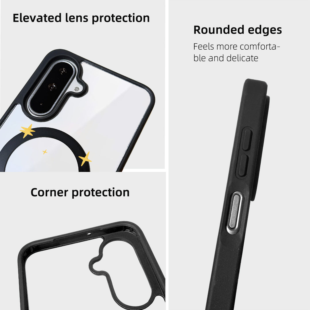 For Samsung Galaxy A15 4G / Galaxy A15 5G Magnetic Case TPU + Acrylic Cover Magnetic Case - Deer Head