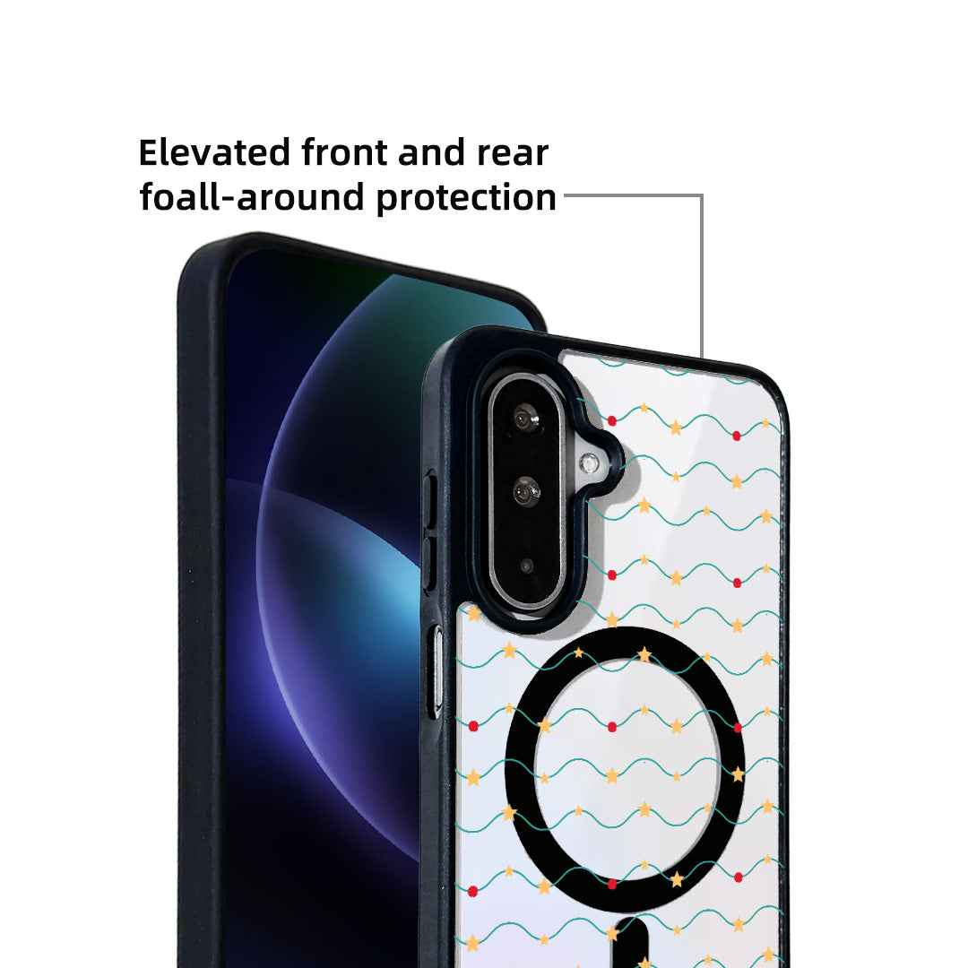 For Samsung Galaxy A25 5G (Global) (161mm) Magnetic Case TPU + Acrylic Cover - Galaxy Sparkles