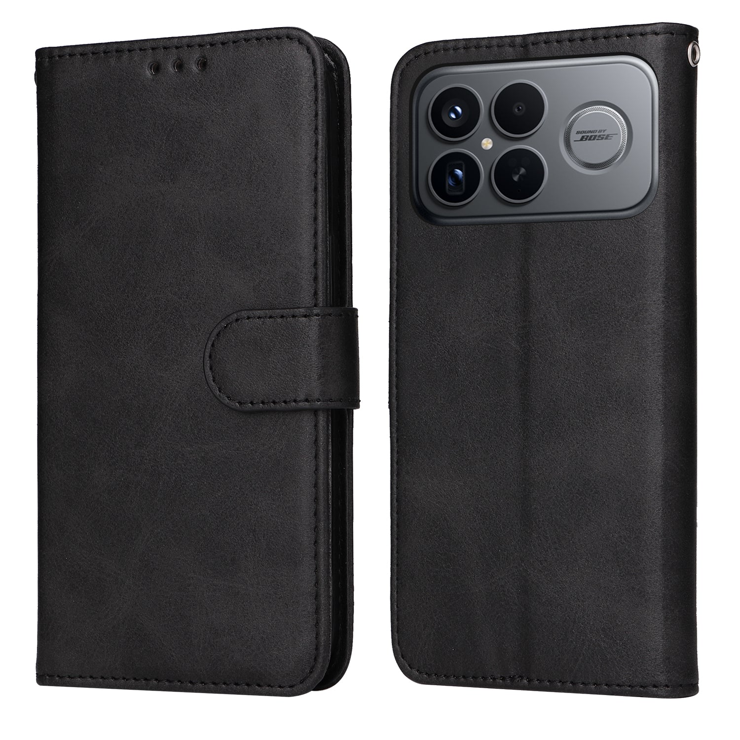 For Xiaomi Redmi K90 Pro Max 5G / Poco F8 Ultra Case Wallet PU Leather Folio Flip Phone Cover - Black